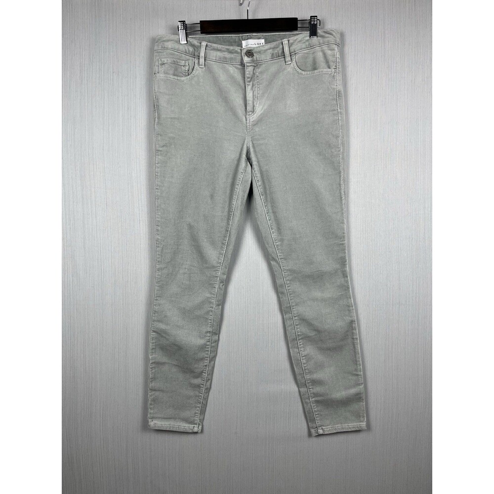 Corduroy Skinny Pant Light Gray‎ Ann Taylor LOFT 10 Minimalist Capsule Wardrobe